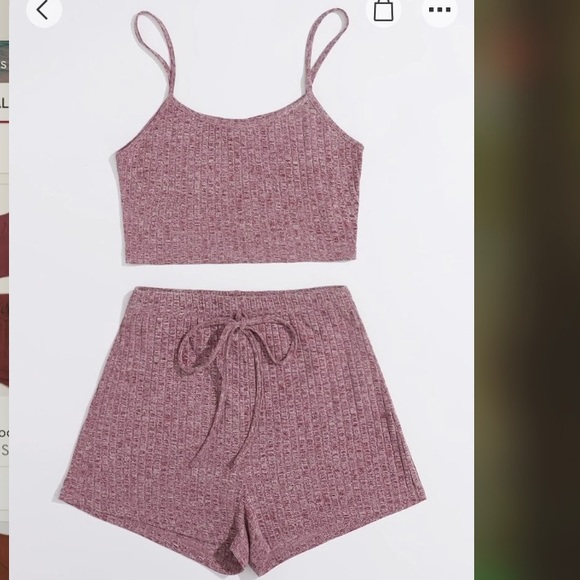 L sold out - see other listing for other sizes NWT rib-knit cami and shorts set - Picture 8 of 9